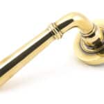 Aged Brass Newbury Lever on Rose Set (Plain) - Unsprung 1