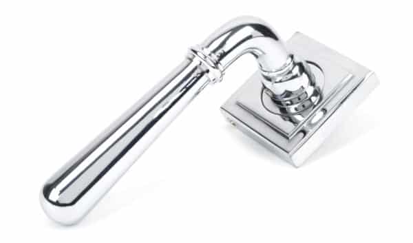 Polished Chrome Newbury Lever on Rose Set (Square) - Unsprung 1