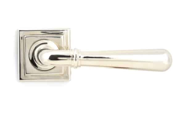 Polished Nickel Newbury Lever on Rose Set (Square) - Unsprung 2