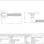Pol. Nickel Hammered Newbury Lever on Rose Set (Plain) - Unsprung 3