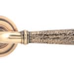 Pol. Bronze Hammered Newbury Lever on Rose Set (Art Deco) - Unsprung 2