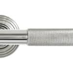 Polished Marine SS (316) Brompton Lever on Rose Set (Beehive) - Unsprung 2