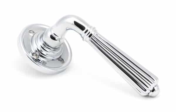 Polished Chrome Hinton Lever on Rose Set - Unsprung 1