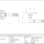 Aged Brass Reeded Lever on Rose Set - Unsprung 3