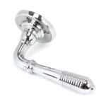 Polished Chrome Reeded Lever on Rose Set - Unsprung 2