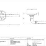 Aged Brass Newbury Lever on Rose Set - Unsprung 3