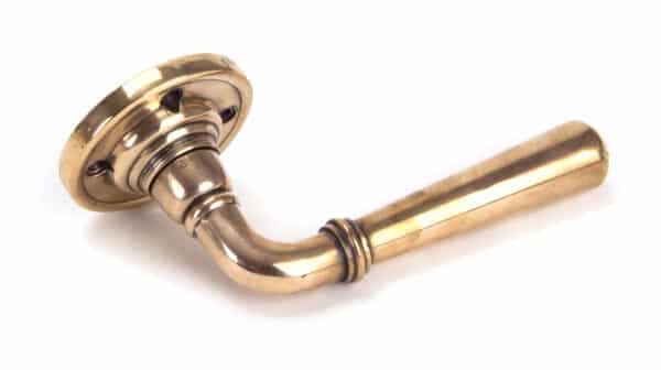 Polished Bronze Newbury Lever on Rose Set - Unsprung 2