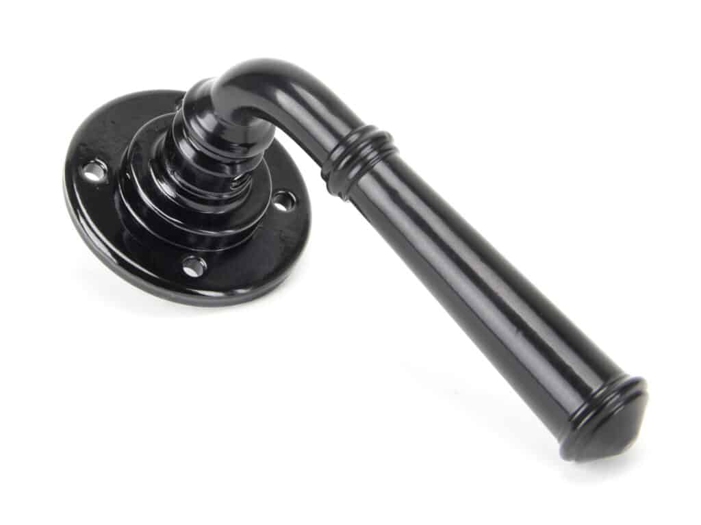 Black Regency Lever on Rose Set - Unsprung 1