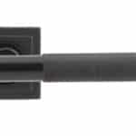 Aged Bronze Brompton Lever on Rose Set (Square) - Unsprung 2