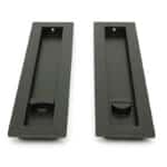 Aged Bronze 250mm Plain Rectangular Pull - Privacy Set 2