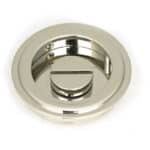 Polished Nickel 60mm Art Deco Round Pull - Privacy Set 2