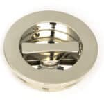 Polished Nickel 60mm Plain Round Pull - Privacy Set 2
