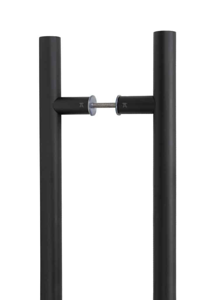 Matt Black SS (316) 0.9m T Bar Handle B2B Fix 32mm Ã¸ 1