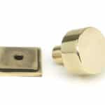 Aged Brass Kelso Cabinet Knob - 25mm (Square) 2