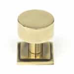 Aged Brass Kelso Cabinet Knob - 25mm (Square) 1