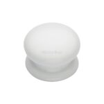 Cabinet Knob Plain White 32mm with Porcelain base