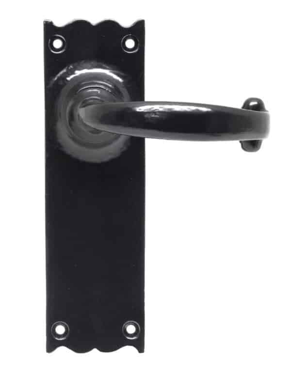 Black Cottage Lever Latch Set 1