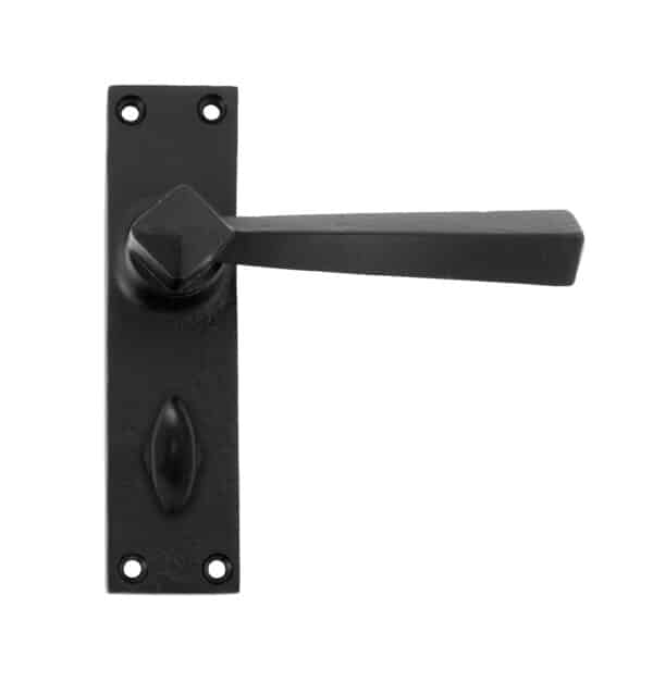 Black Straight Lever Bathroom Set 1