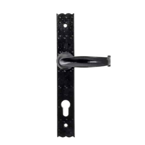 Black Cottage Lever Espag. Lock Set 1