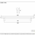 Black 800mm Pull Handle 3