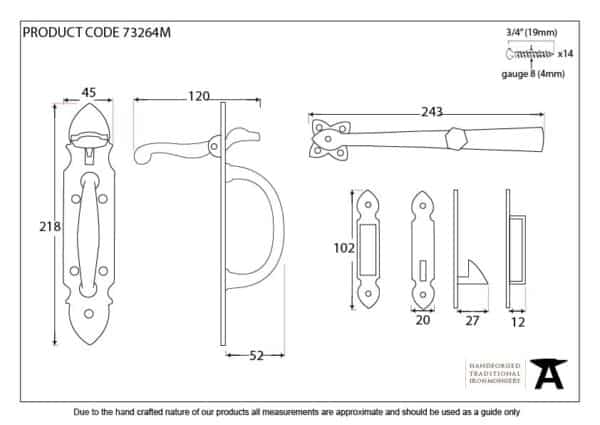 Black Cast Suffolk Latch 3