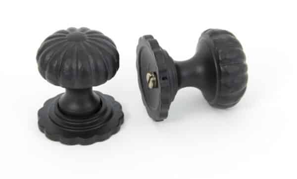 Black Flower Cabinet Knob - Small 2