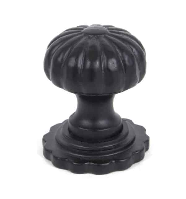 Black Flower Cabinet Knob - Large 1