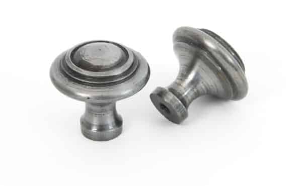 Natural Smooth Ringed Cabinet Knob - Large 2