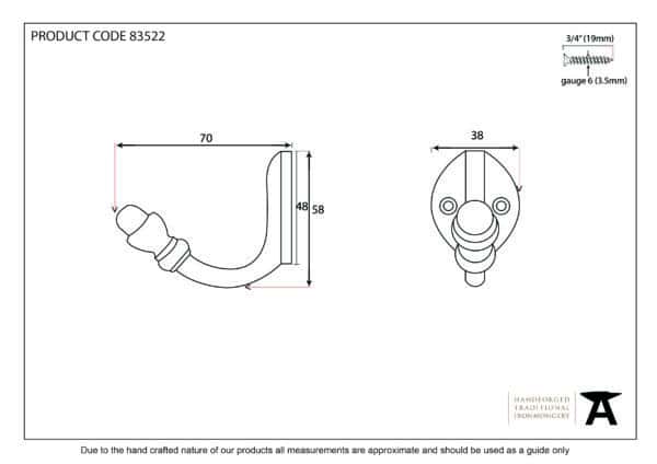 Black Coat Hook 3