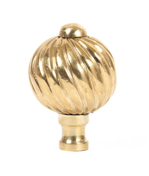 Polished Brass Spiral Cabinet Knob - Small 2