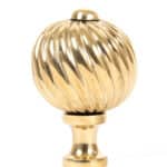 Polished Brass Spiral Cabinet Knob - Medium 2