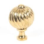 Polished Brass Spiral Cabinet Knob - Medium 1