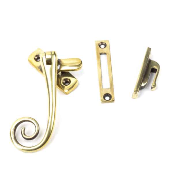 Aged Brass Monkeytail Fastener 1