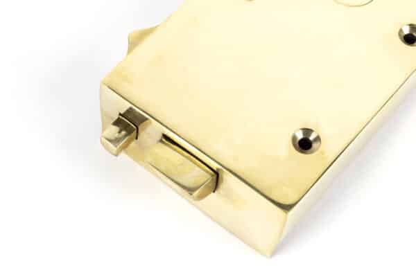 Polished Brass Right Hand Bathroom Latch 2