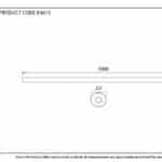 Beeswax 1m Curtain Pole 2