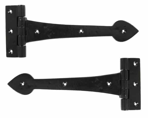 Black Smooth 10Â½" Cast T Hinge (pair) 2