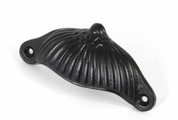 Black 4" Flower Drawer Pull 1