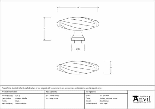 Black Cabinet Handle 2