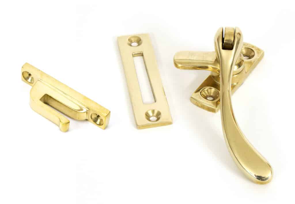 Polished Brass Peardrop Fastener 1