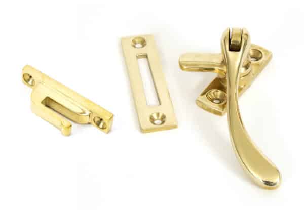 Polished Brass Peardrop Fastener 1