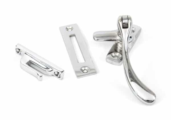 Polished Chrome Peardrop Fastener 1