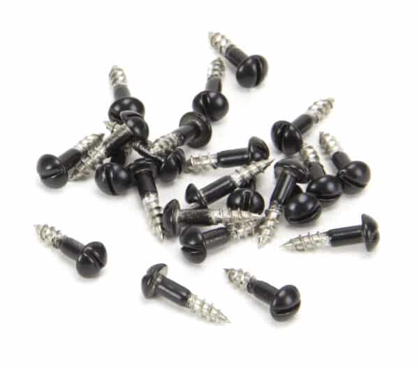 Black SS 3.5 x 25Roundhead Screws (25) 1