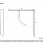 Beeswax 6'' x 6'' Plain Shelf Bracket 3