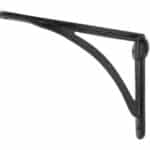 Black 10'' x 7'' Curved Shelf Bracket 1