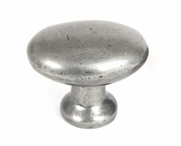 Pewter Oval Cabinet Knob 2