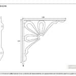 Beeswax 9" x 9'' Flower Shelf Bracket 2