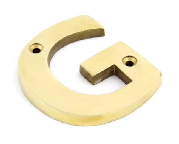 Polished Brass Letter I 1