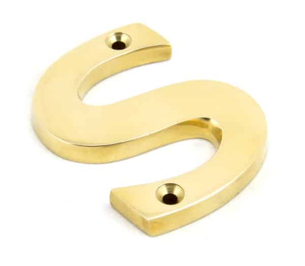 Polished Brass Letter U 1