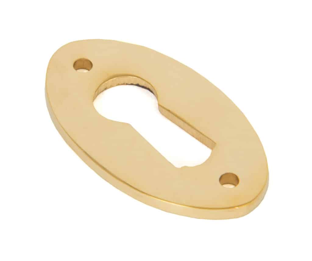 Polished Brass Oval Escutcheon 1