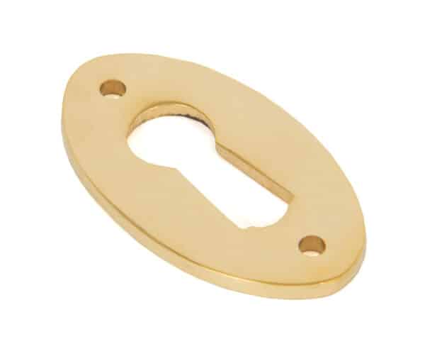 Polished Brass Oval Escutcheon 1